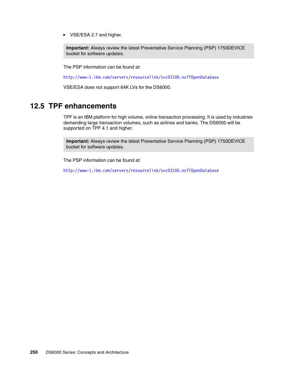 5 tpf enhancements | IBM TotalStorage DS6000 Series User Manual | Page 274 / 406