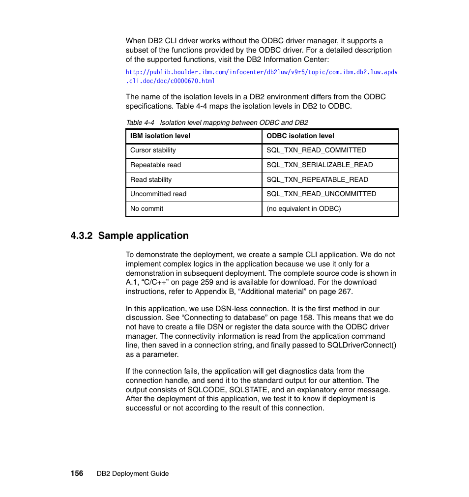 2 sample application | IBM Data Server DB2 User Manual | Page 170 / 298