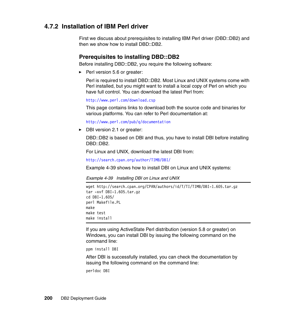 2 installation of ibm perl driver | IBM Data Server DB2 User Manual | Page 214 / 298