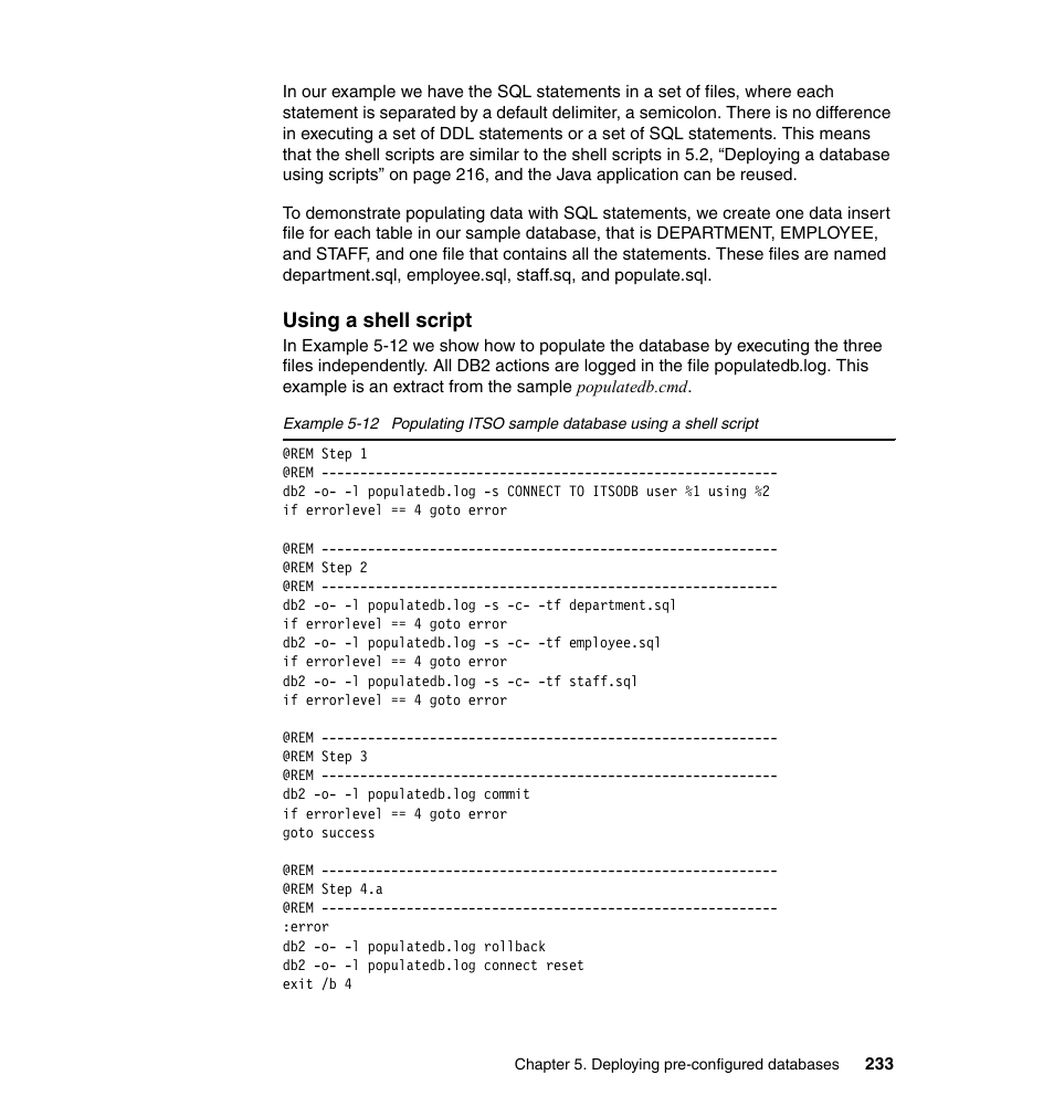 IBM Data Server DB2 User Manual | Page 247 / 298