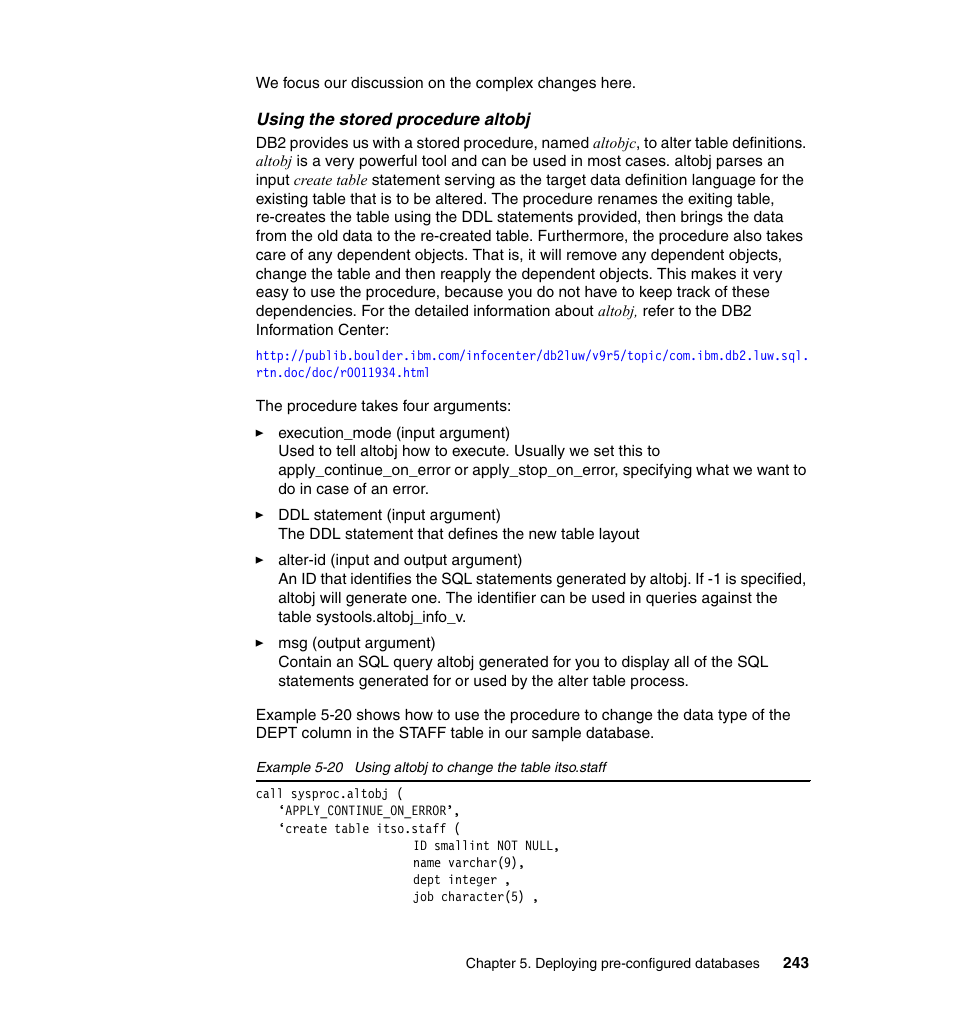 IBM Data Server DB2 User Manual | Page 257 / 298