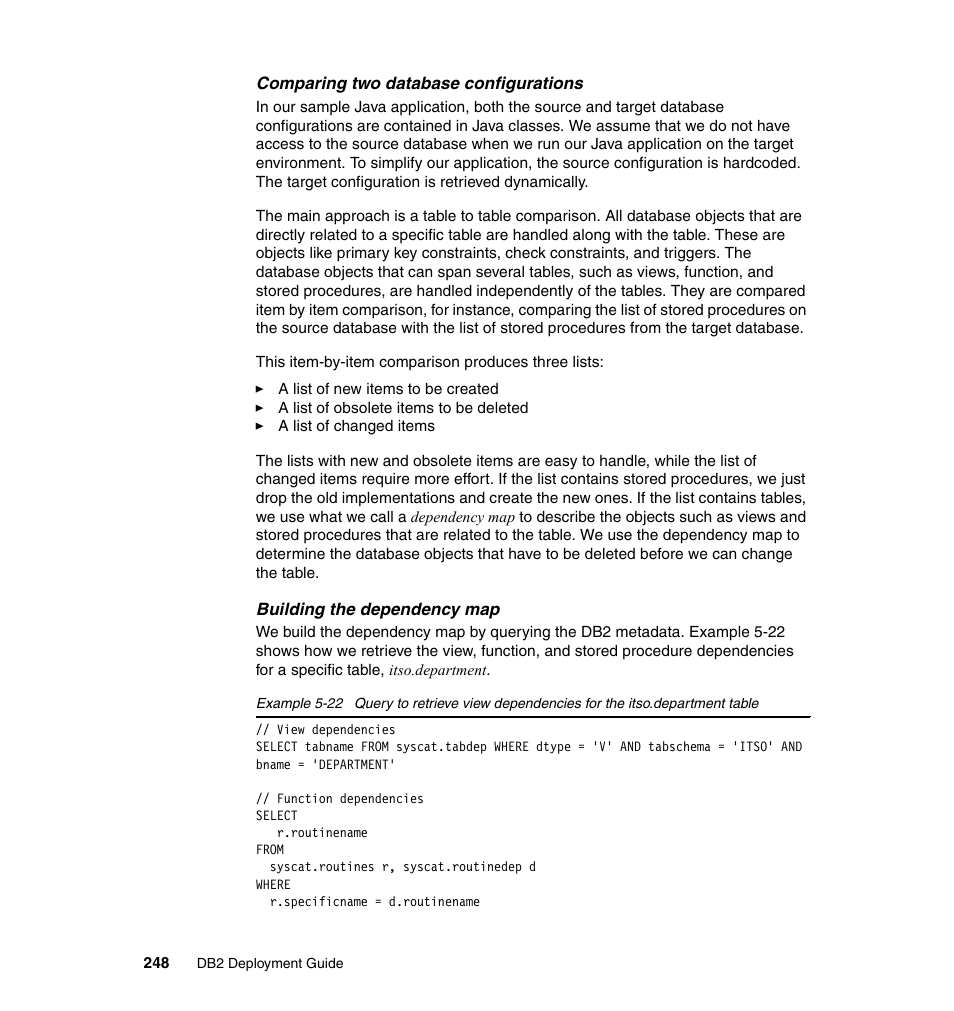 IBM Data Server DB2 User Manual | Page 262 / 298