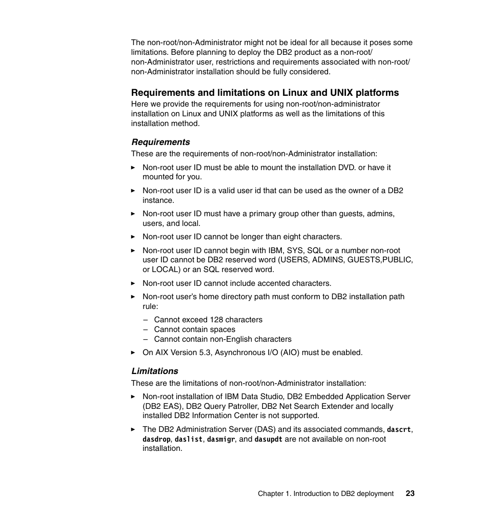 IBM Data Server DB2 User Manual | Page 37 / 298