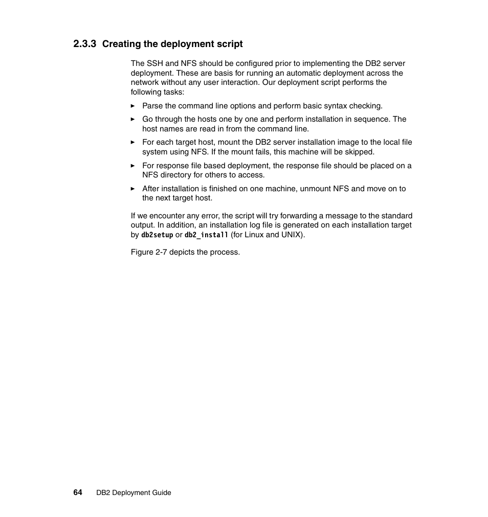 3 creating the deployment script | IBM Data Server DB2 User Manual | Page 78 / 298