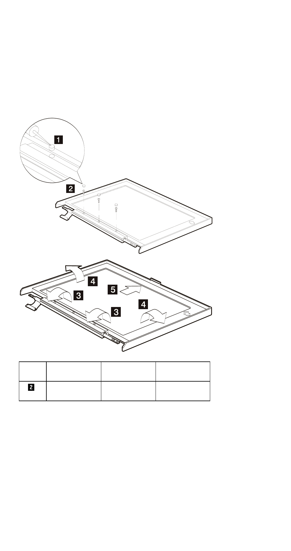 Lcd bezel | IBM 310ED User Manual | Page 72 / 120