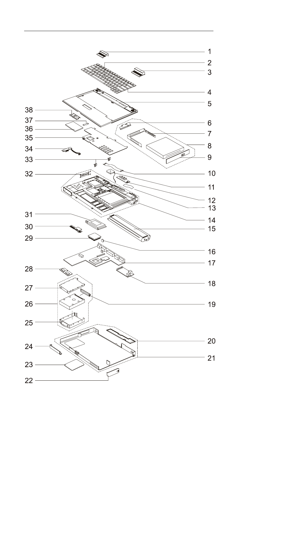 310d - system unit parts listing | IBM 310ED User Manual | Page 95 / 120