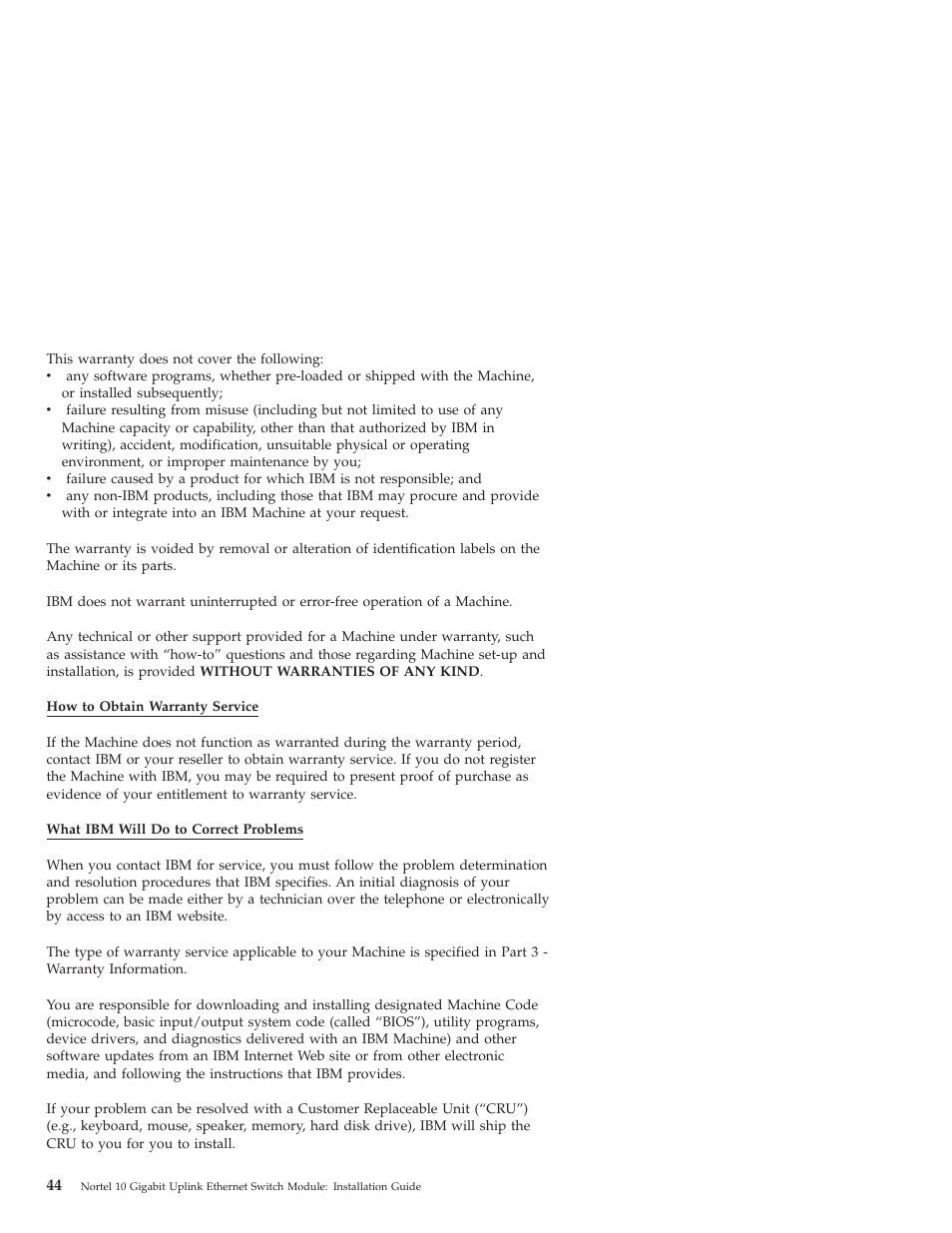 IBM Nortel 10 User Manual | Page 54 / 90