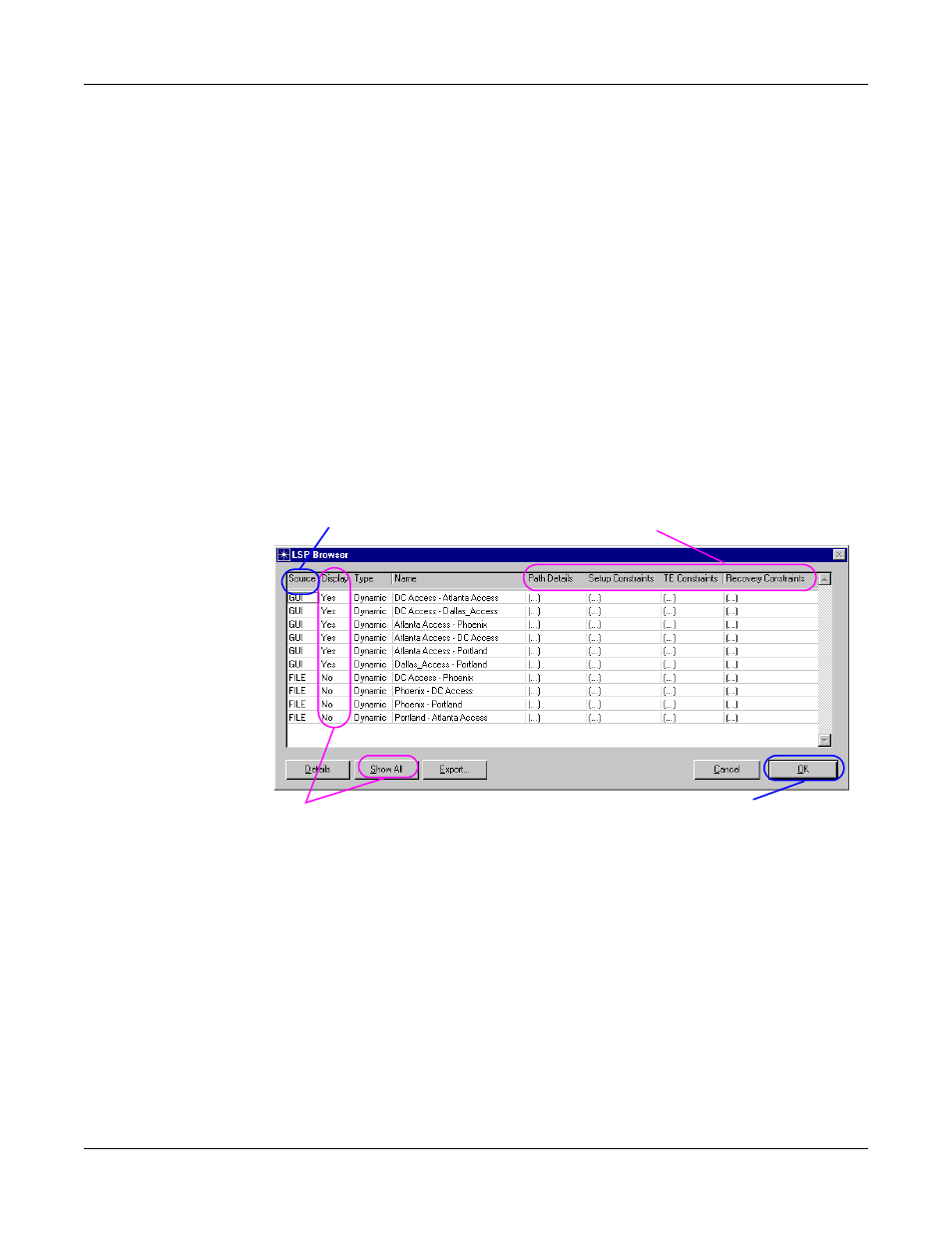 Lsp browser | IBM 6 MPLS User Manual | Page 11 / 22