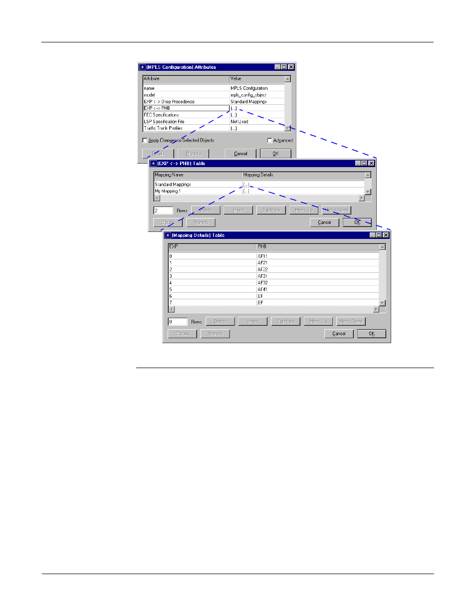 Router attributes, Traffic mapping configuration | IBM 6 MPLS User Manual | Page 6 / 22