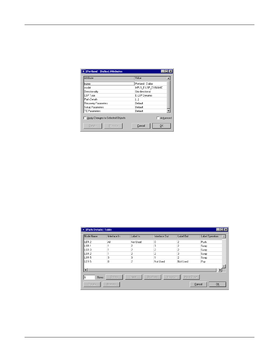 Lsp attributes | IBM 6 MPLS User Manual | Page 9 / 22