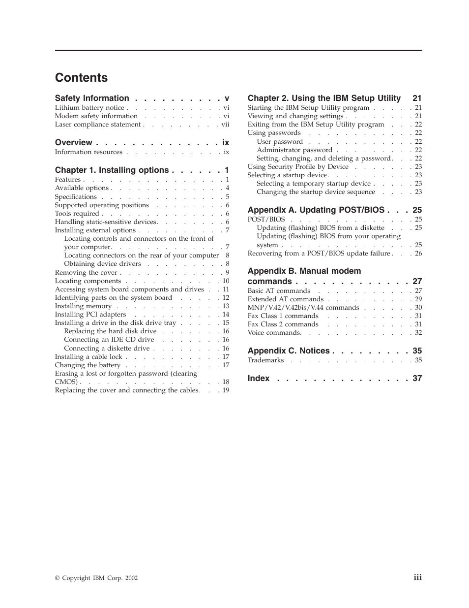 IBM NETVISTA 8318 User Manual | Page 5 / 52