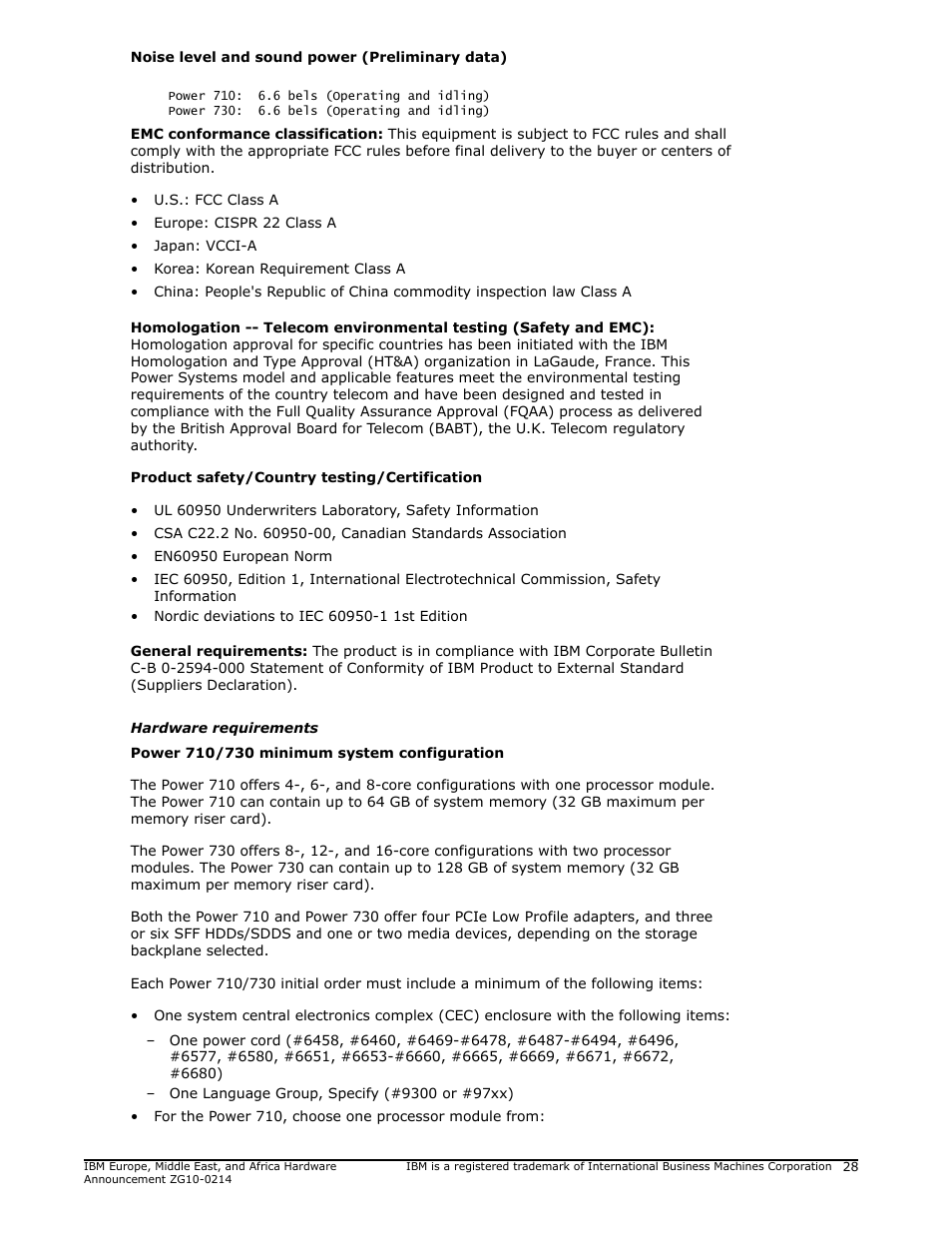 IBM POWER 730 User Manual | Page 28 / 45