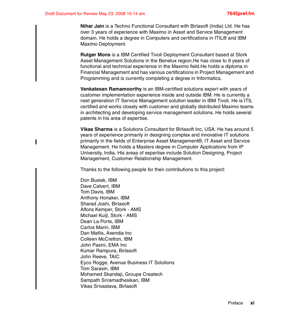 IBM MAXIMO SG24-7645-00 User Manual | Page 13 / 152
