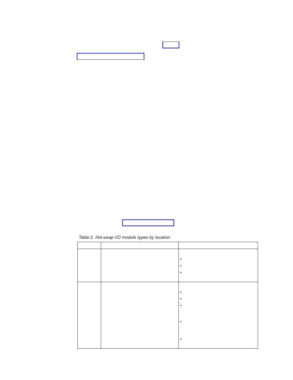 I/o modules | IBM BladeCenter 8677 User Manual | Page 30 / 104