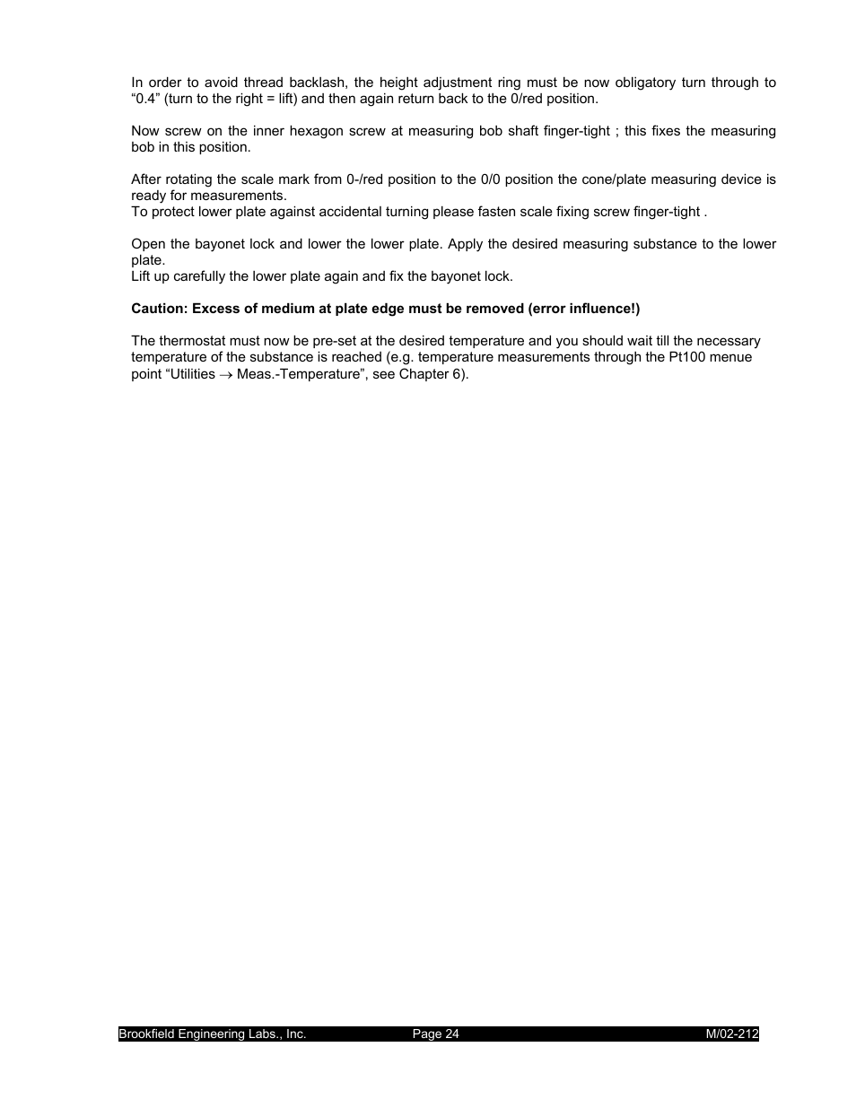 IBM R/S Rheometer M/02-212 User Manual | Page 24 / 65
