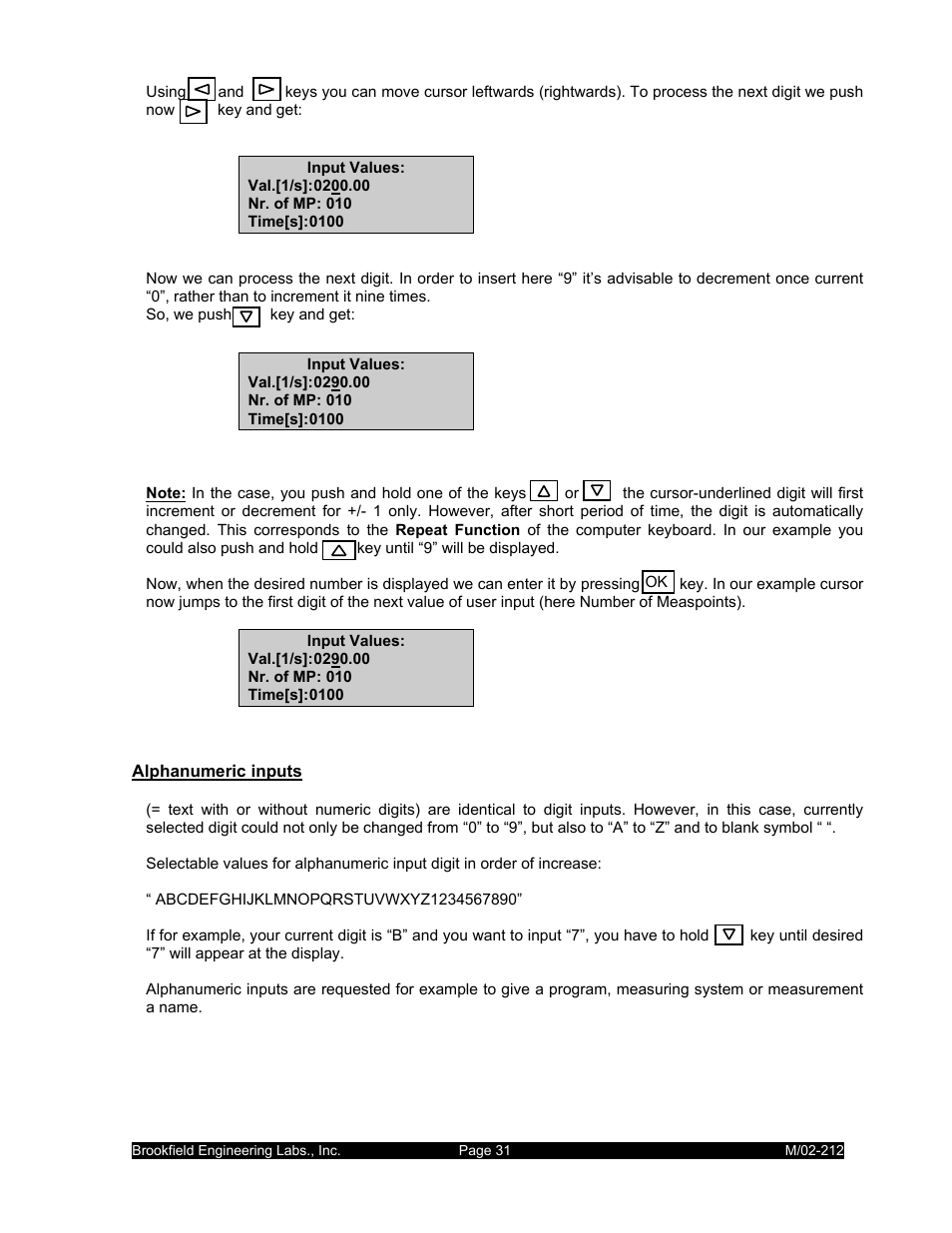 IBM R/S Rheometer M/02-212 User Manual | Page 31 / 65