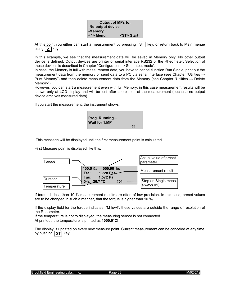 IBM R/S Rheometer M/02-212 User Manual | Page 33 / 65