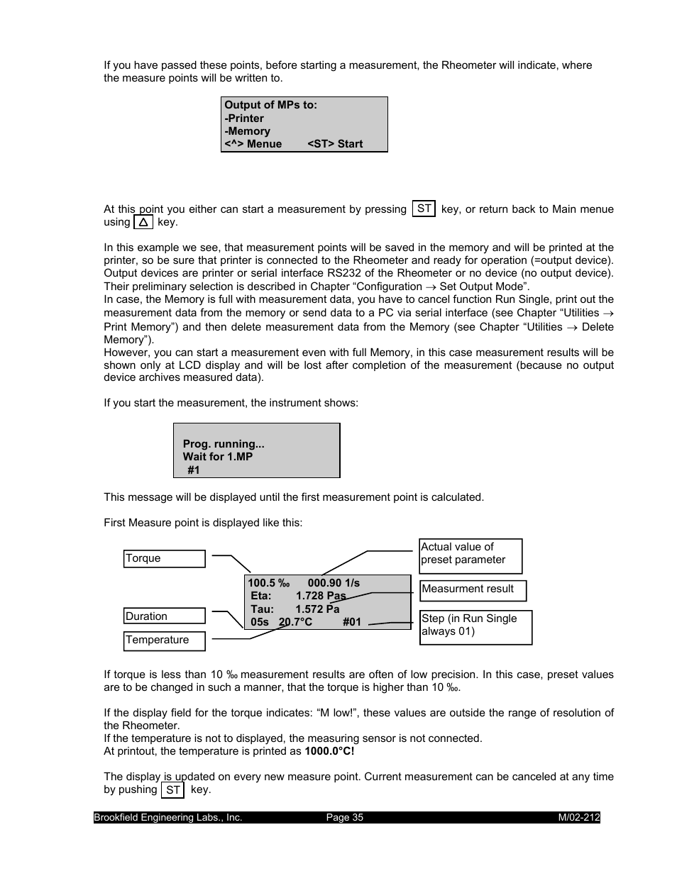 IBM R/S Rheometer M/02-212 User Manual | Page 35 / 65