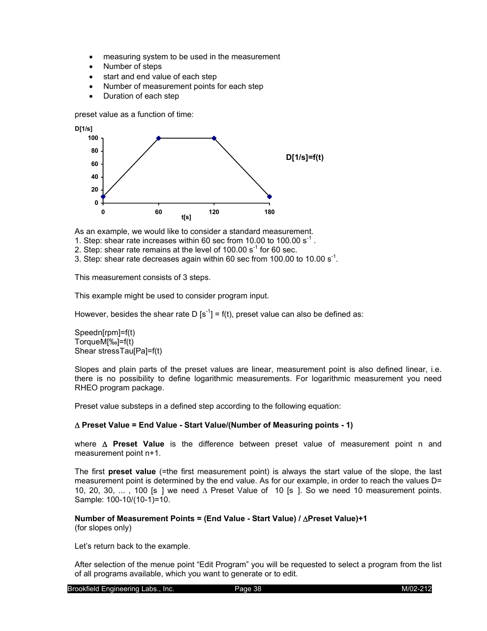 IBM R/S Rheometer M/02-212 User Manual | Page 38 / 65