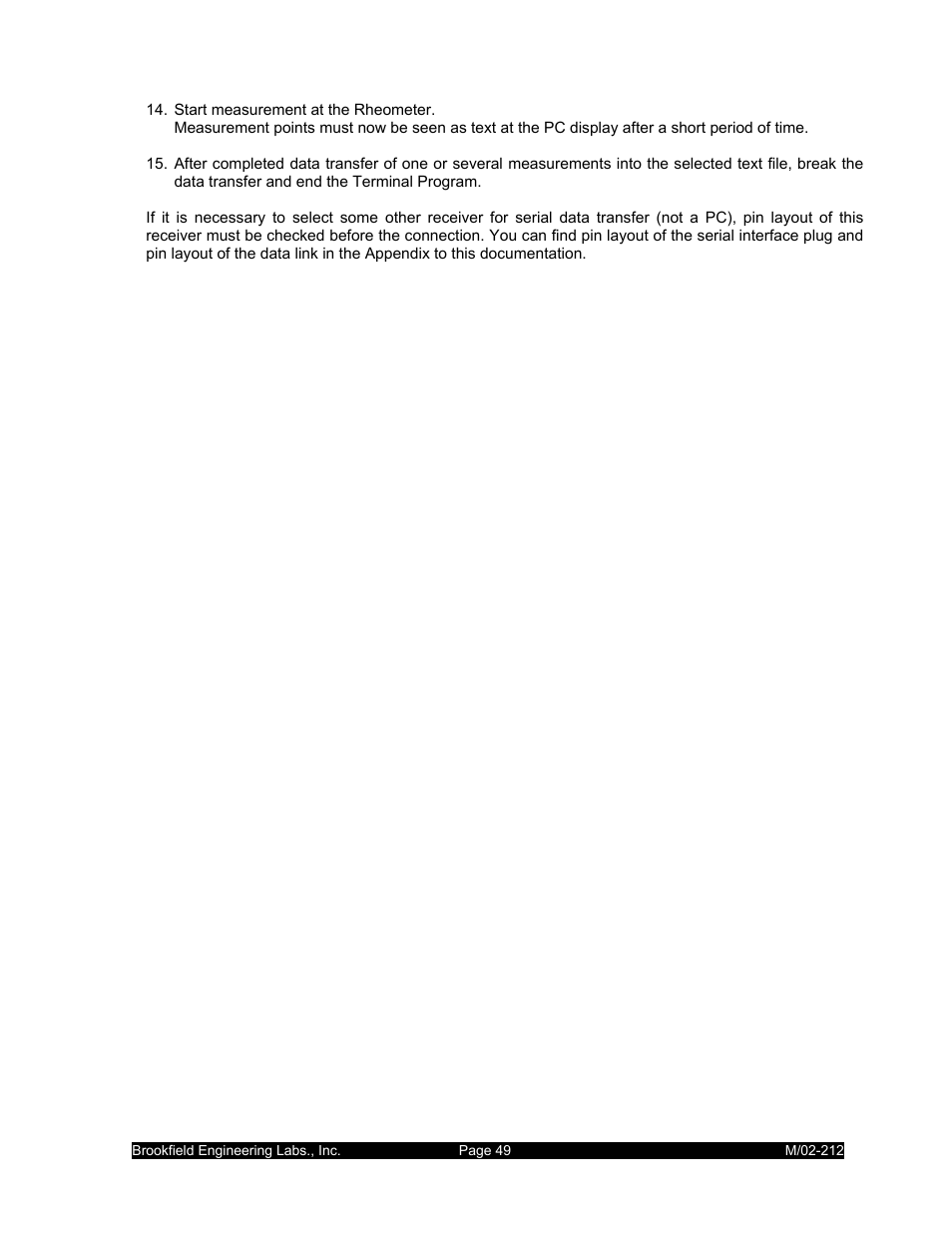 IBM R/S Rheometer M/02-212 User Manual | Page 49 / 65