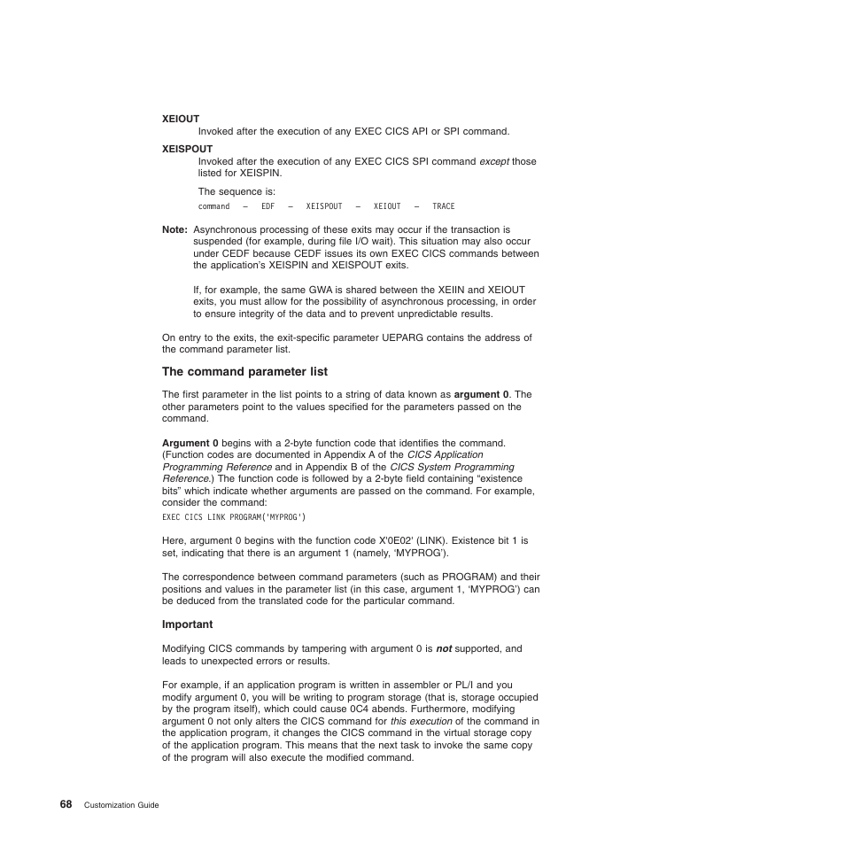 The command parameter list | IBM SC34-6814-04 User Manual | Page 90 / 953