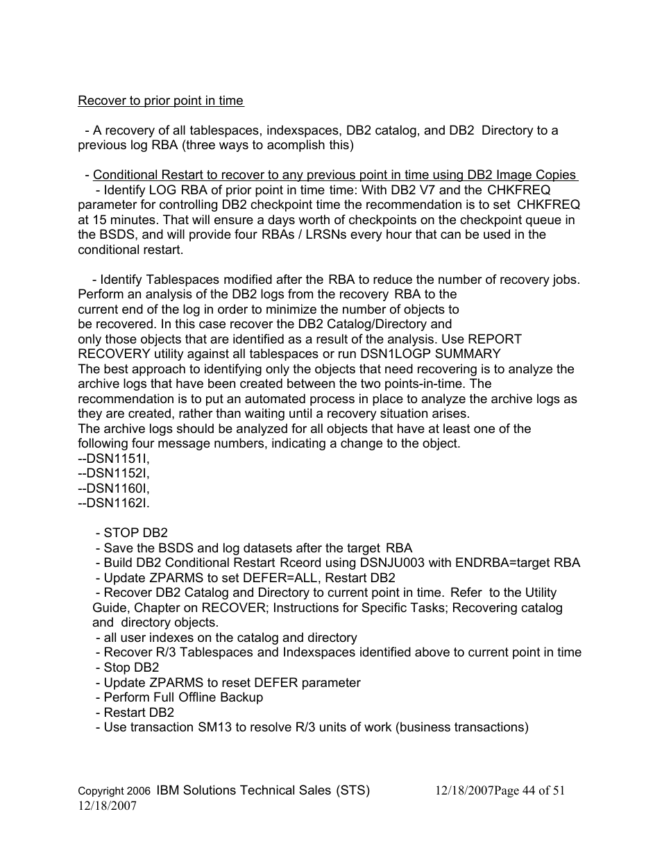 IBM DB2 V8 User Manual | Page 44 / 51