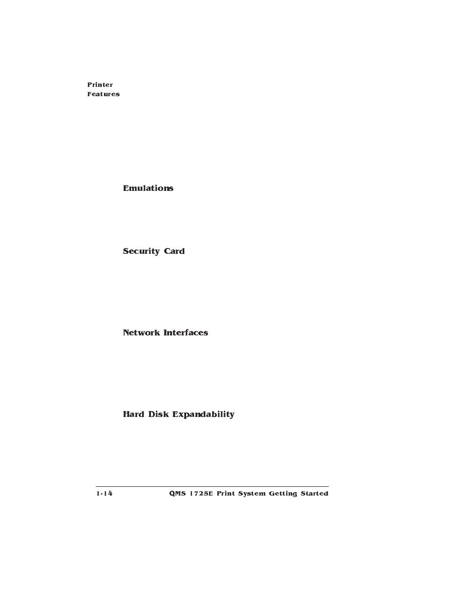 IBM Print System QMS 1725E User Manual | Page 22 / 94