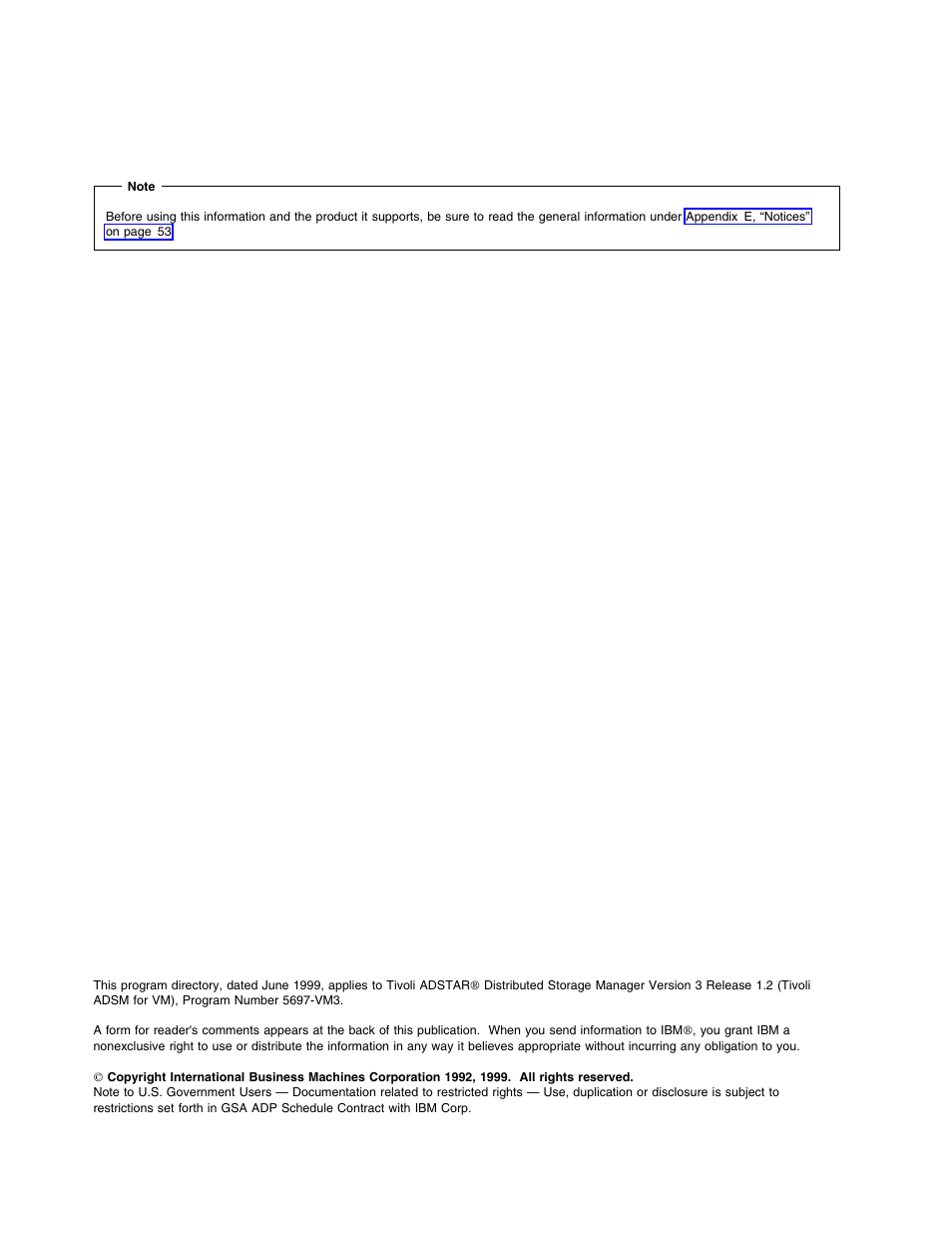 IBM TIVOLI ADSTAR 5697-VM3 User Manual | Page 2 / 62