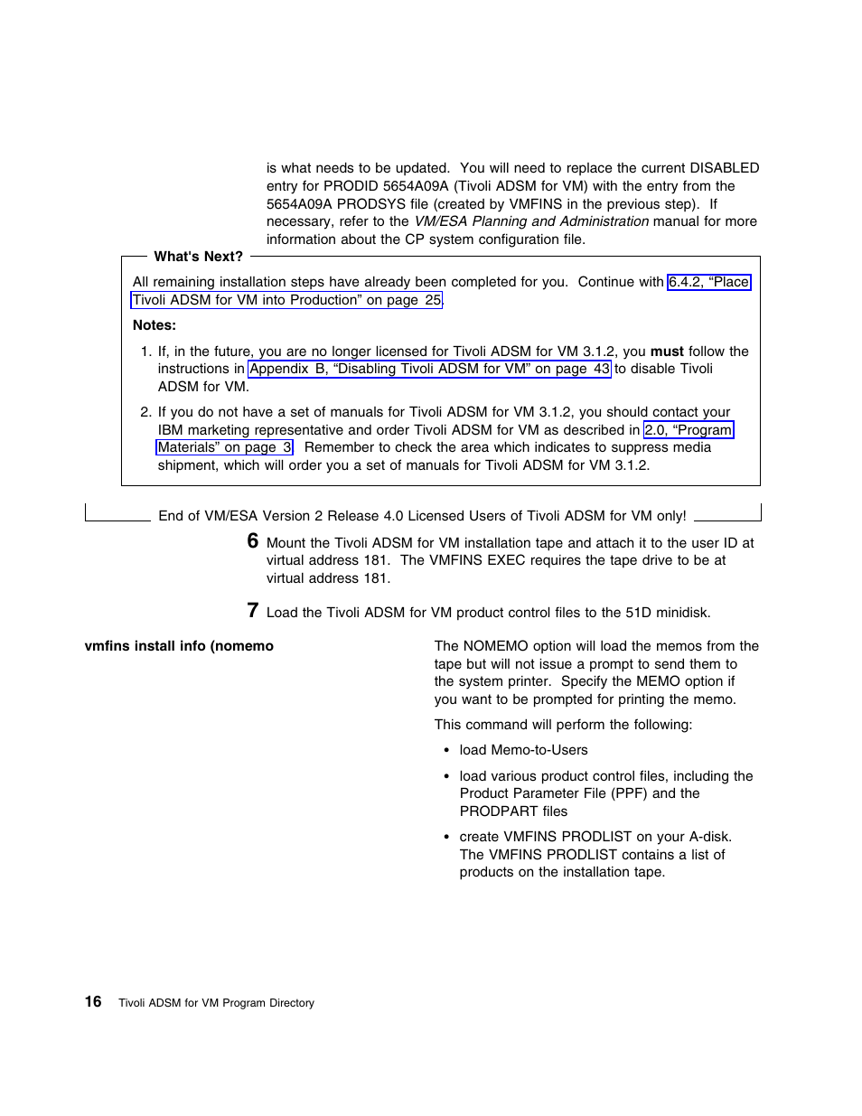 IBM TIVOLI ADSTAR 5697-VM3 User Manual | Page 20 / 62