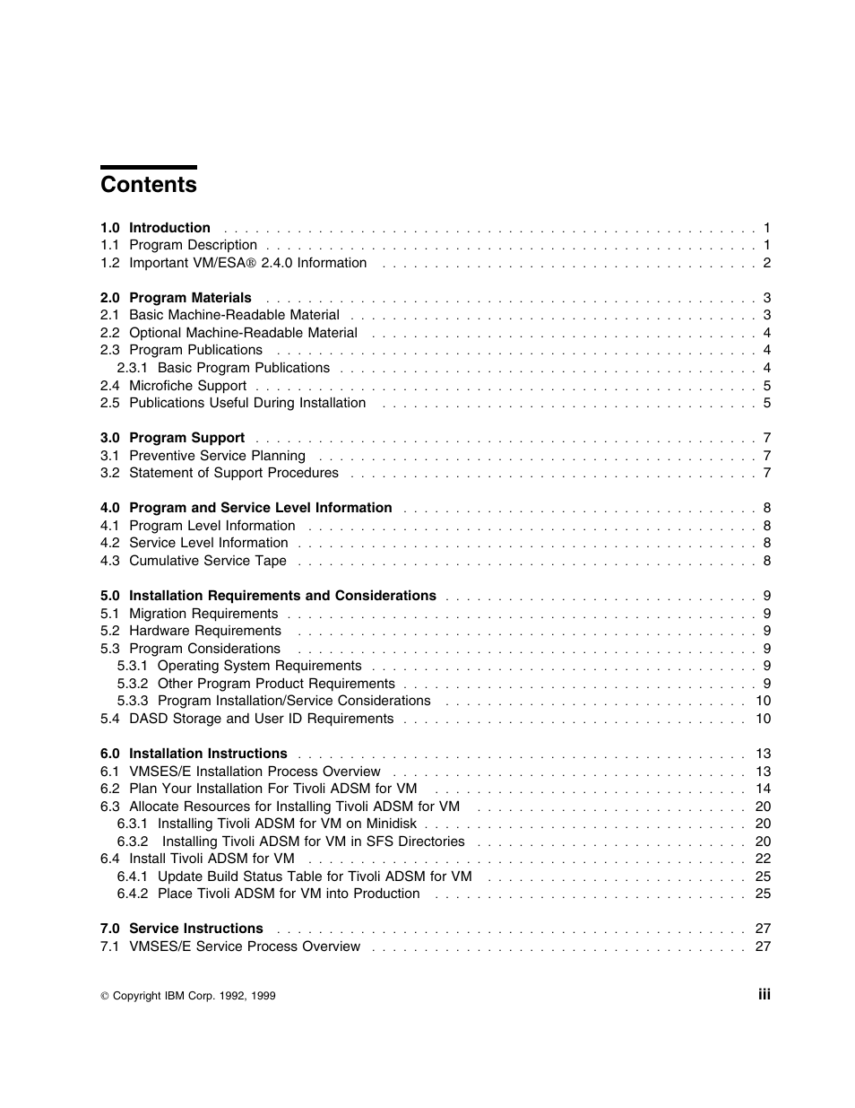 IBM TIVOLI ADSTAR 5697-VM3 User Manual | Page 3 / 62