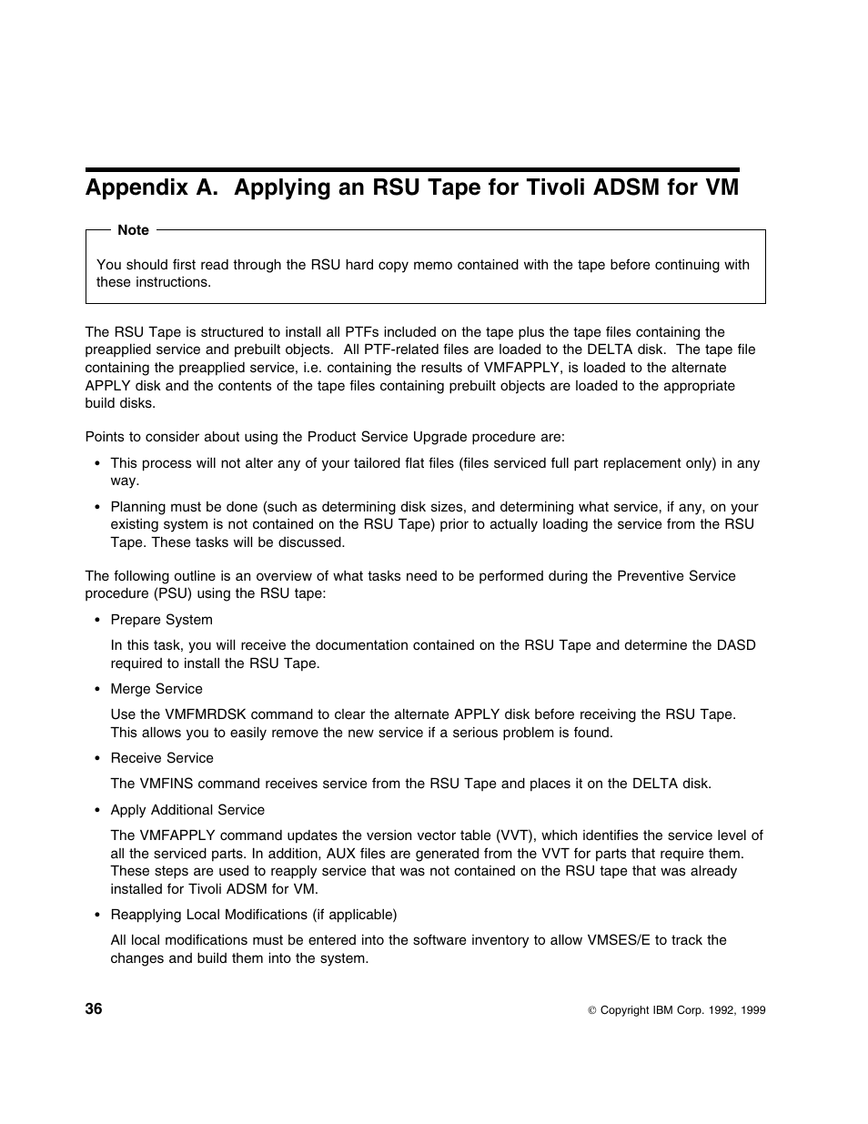 IBM TIVOLI ADSTAR 5697-VM3 User Manual | Page 40 / 62