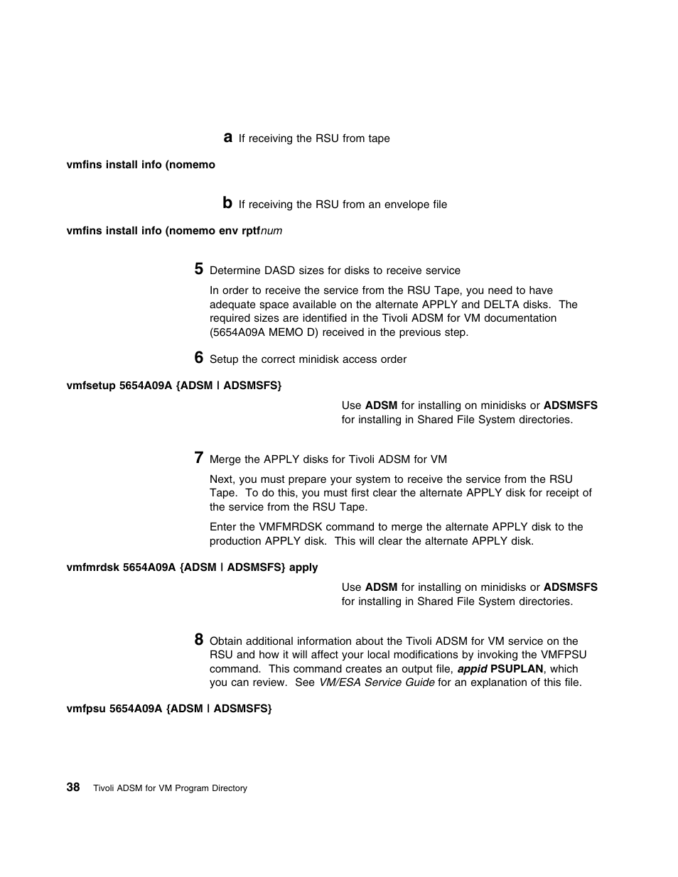 IBM TIVOLI ADSTAR 5697-VM3 User Manual | Page 42 / 62