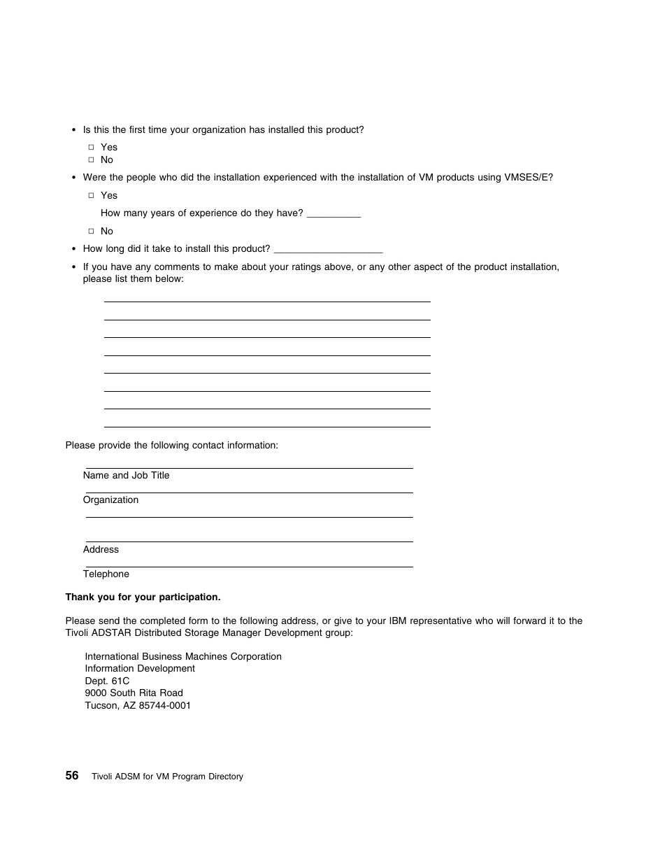 IBM TIVOLI ADSTAR 5697-VM3 User Manual | Page 60 / 62