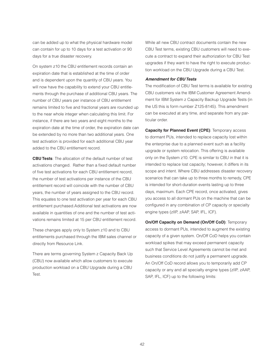IBM Z10 BUISNESS CLASS Z10 BC User Manual | Page 42 / 67