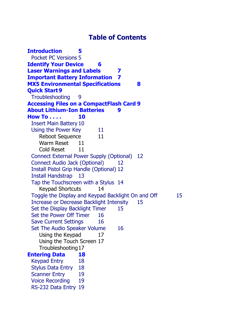 IBM MX5 User Manual | Page 3 / 41