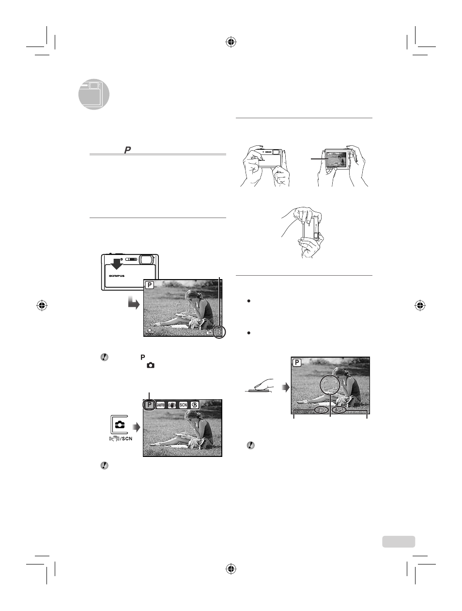 Prise de vue, lecture et effacement | IBM u-1070 User Manual | Page 31 / 124
