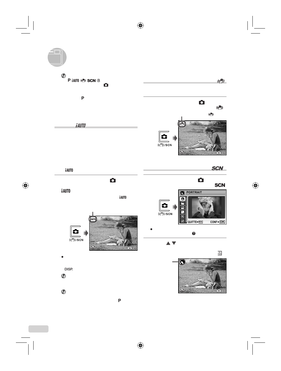 Utiliser les modes prise de vue, 34 fr | IBM u-1070 User Manual | Page 34 / 124