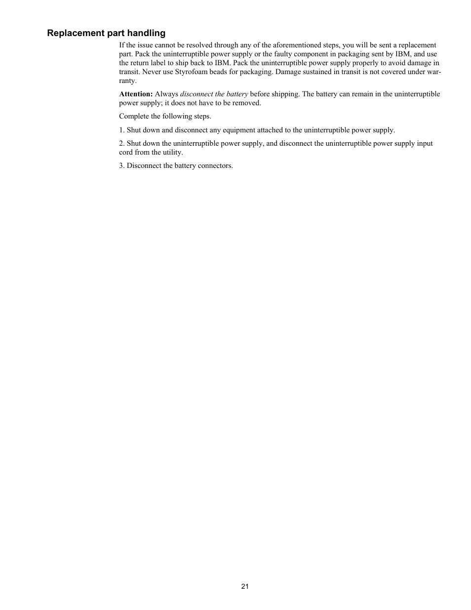 IBM Uninterruptible Power Supply IBM UPS 7500XHV User Manual | Page 25 / 29