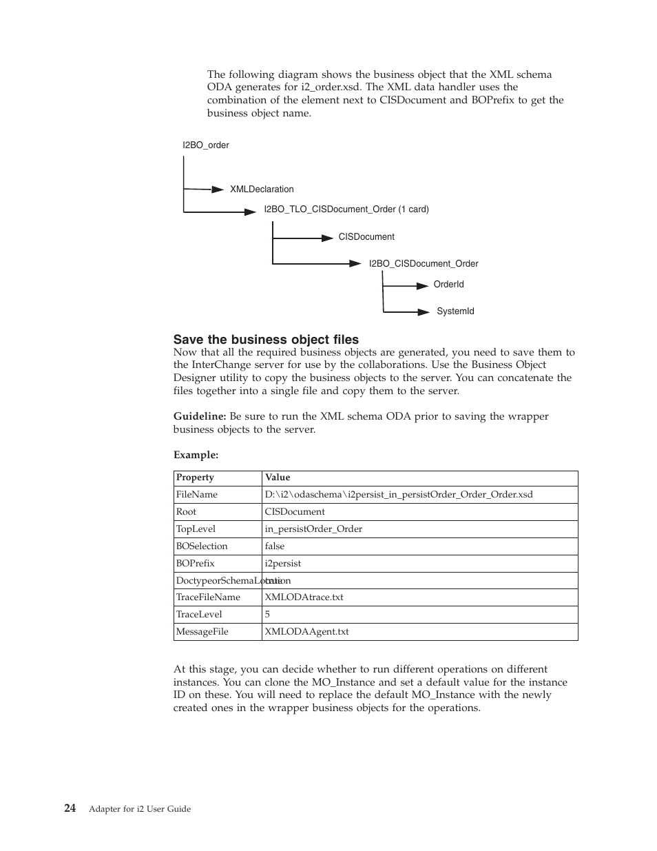 Save the business object files | IBM WebSphere Business Integration Adapter User Manual | Page 34 / 92