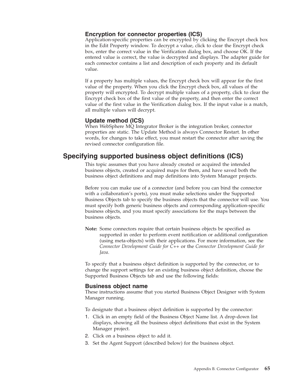 IBM WebSphere Business Integration Adapter User Manual | Page 75 / 92