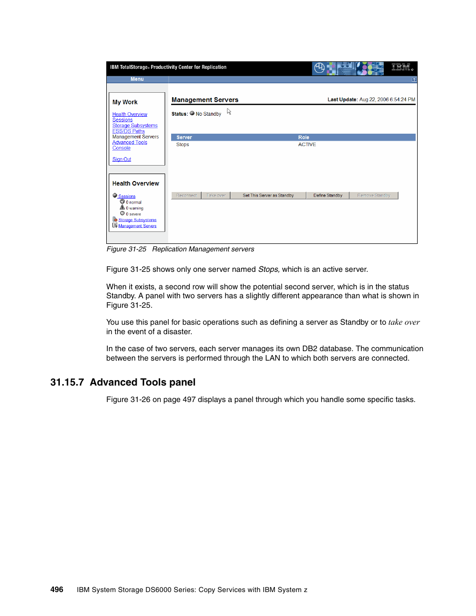 7 advanced tools panel | IBM DS6000 User Manual | Page 520 / 578