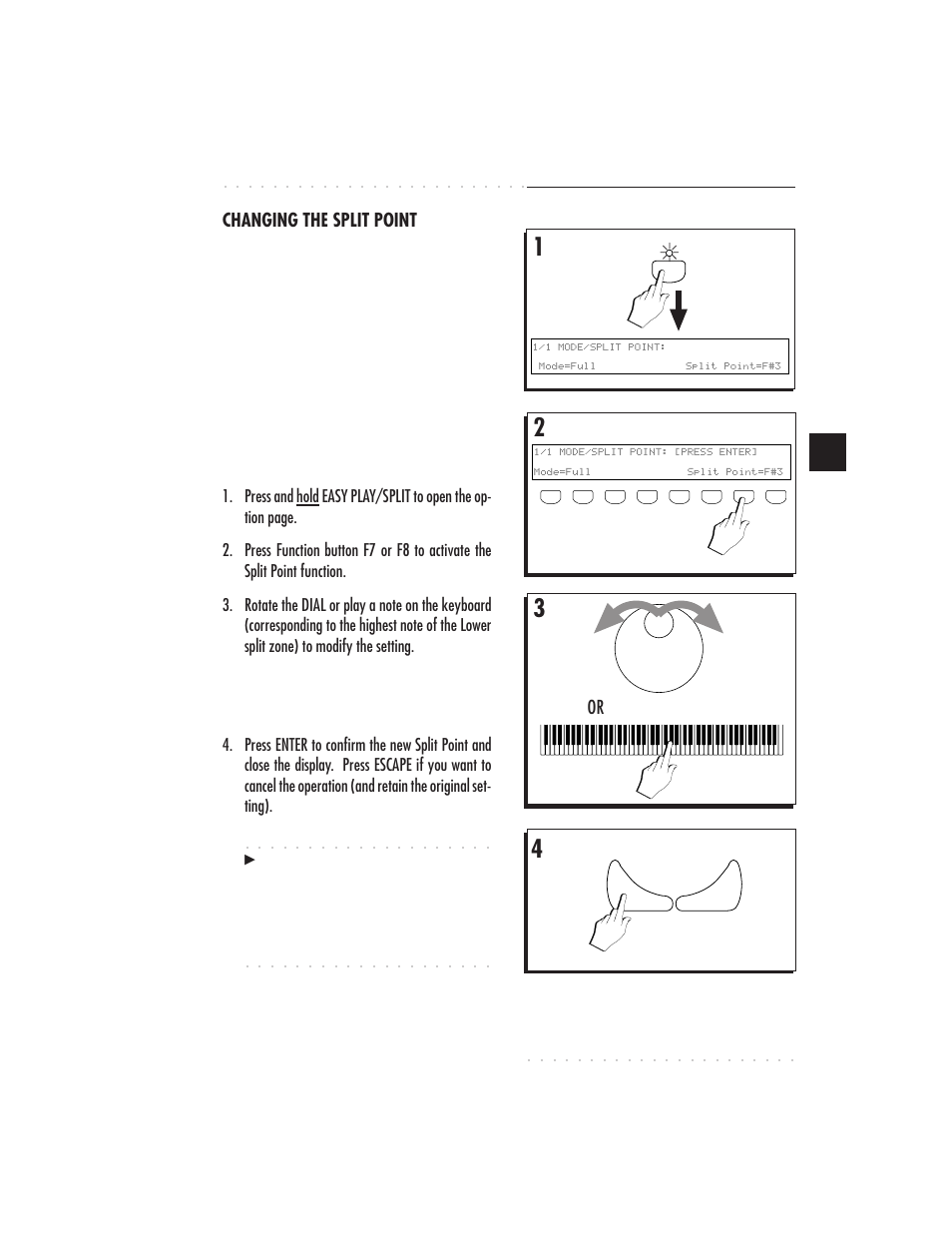 Styles 5•13 changing the split point | IBM PS1500 User Manual | Page 101 / 112