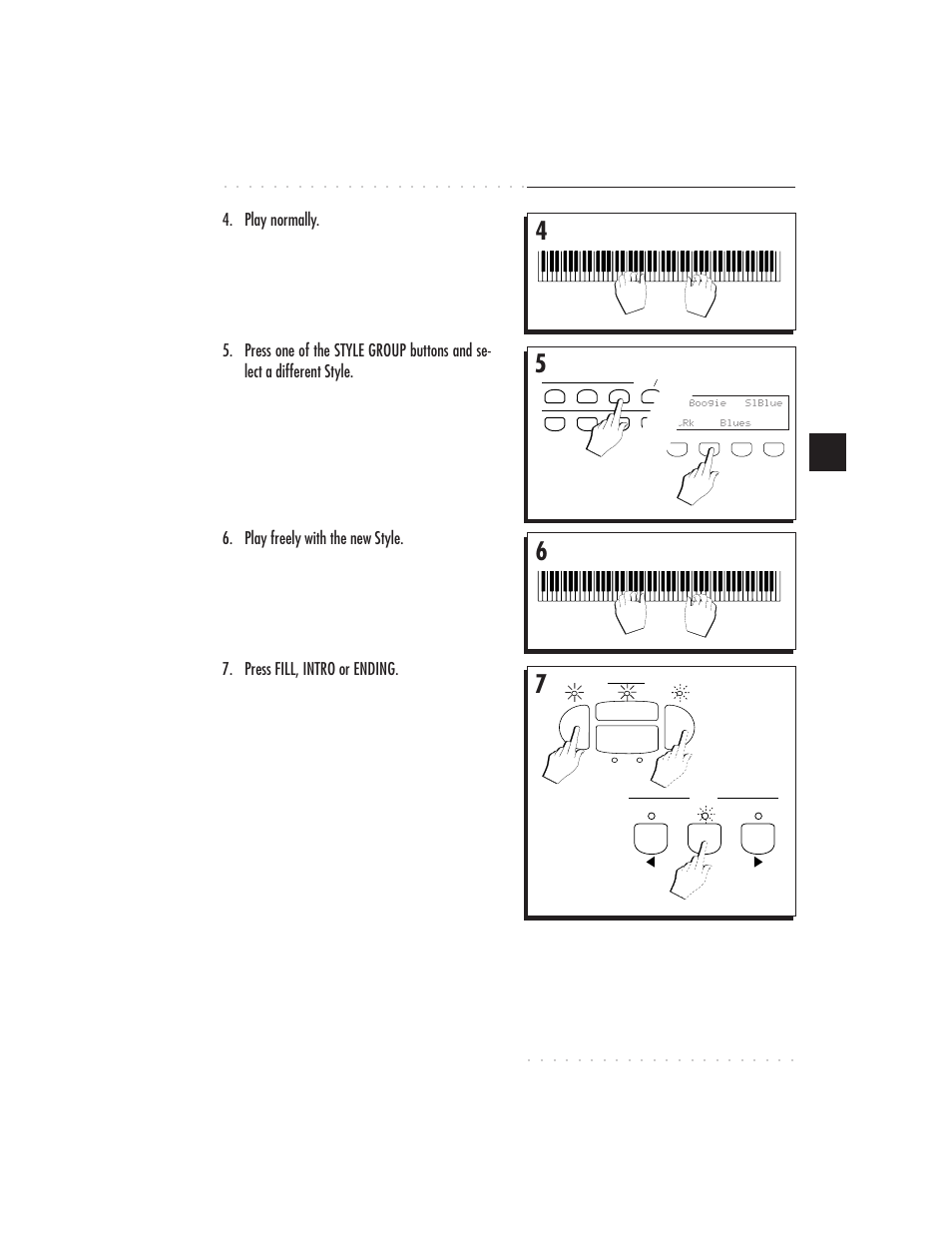 Styles 5•21, Play normally | IBM PS1500 User Manual | Page 109 / 112