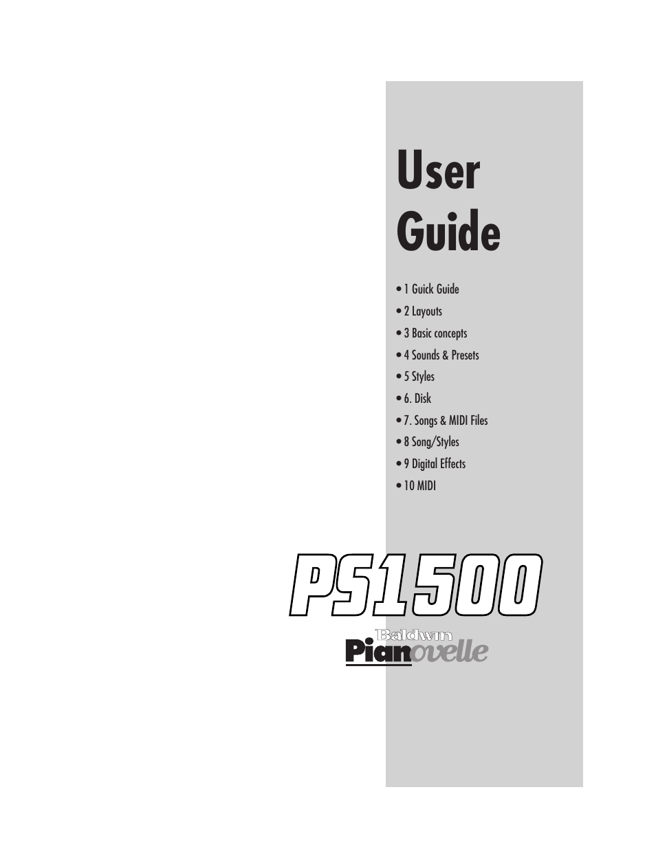User guide | IBM PS1500 User Manual | Page 15 / 112