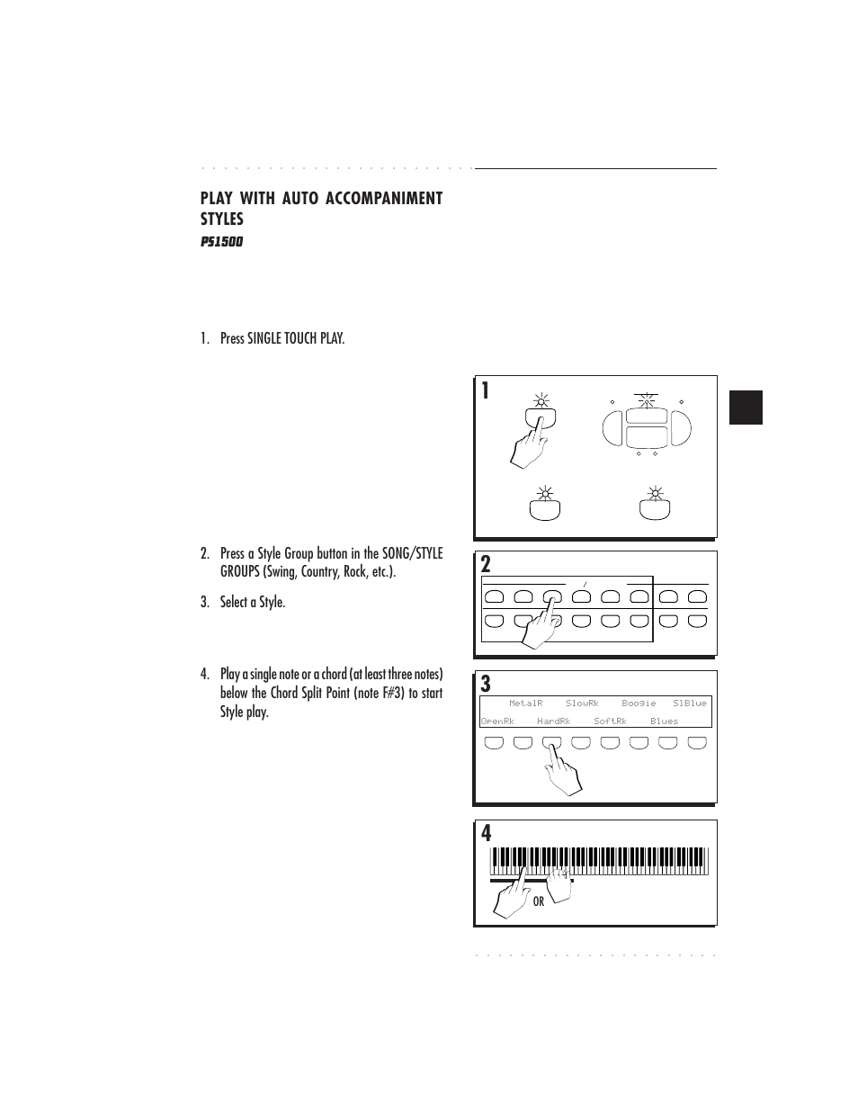 Press single touch play | IBM PS1500 User Manual | Page 19 / 112