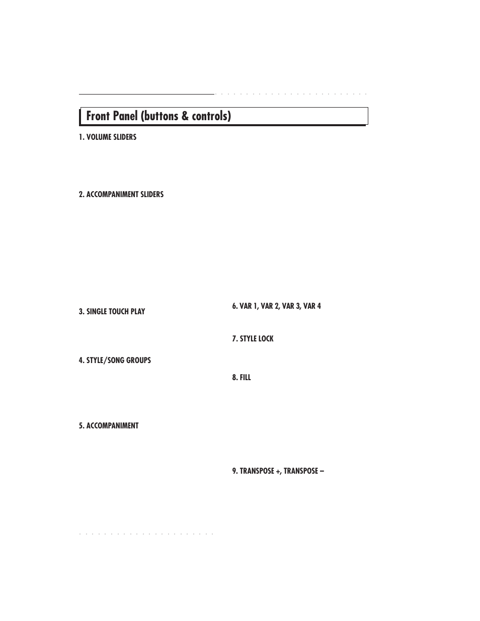 Front panel (buttons & controls), 2•6 user guide | IBM PS1500 User Manual | Page 44 / 112