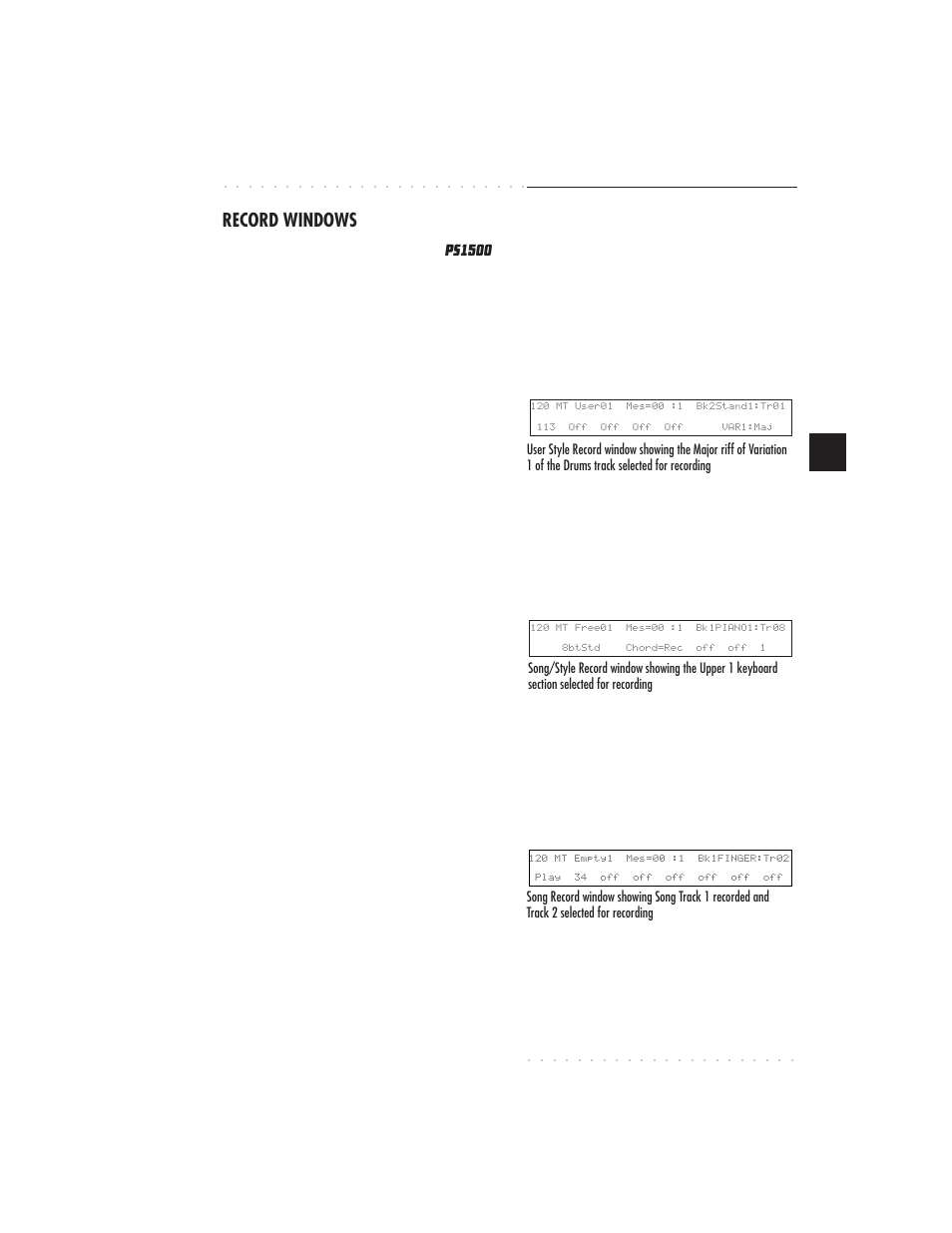 Basic concepts 3•11, Record windows | IBM PS1500 User Manual | Page 59 / 112