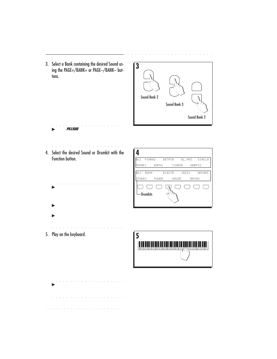 4•4 user guide, Play on the keyboard | IBM PS1500 User Manual | Page 68 / 112