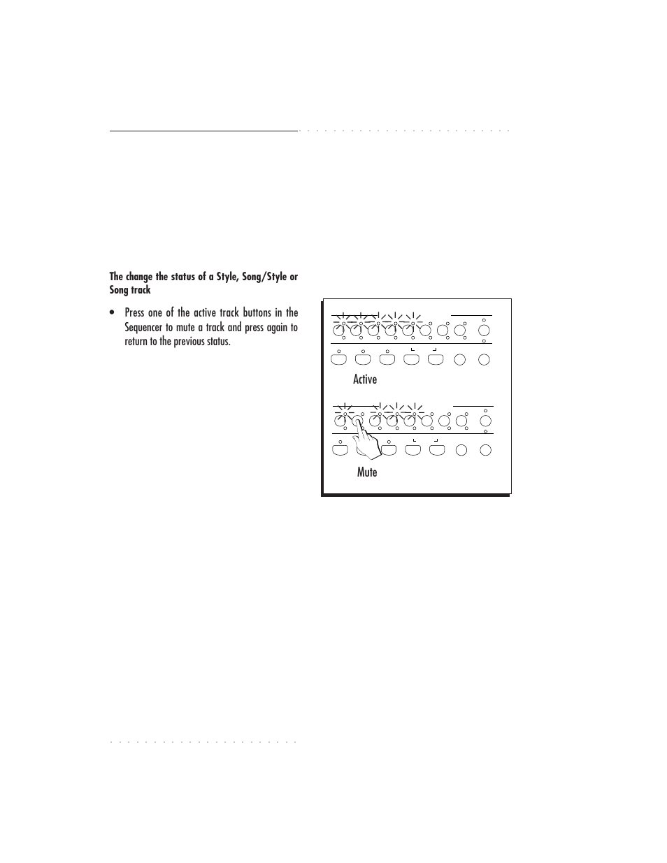 4•14 user guide, Active mute, Changing the track status | IBM PS1500 User Manual | Page 78 / 112