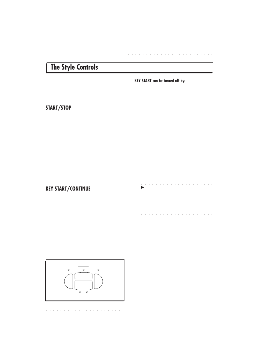 The style controls, 5•6 user guide, Start/stop | Key start/continue | IBM PS1500 User Manual | Page 94 / 112